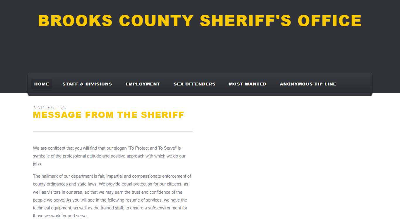 Brooks Sheriff's Office